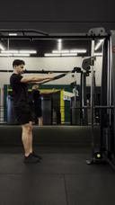 Facepull com corda